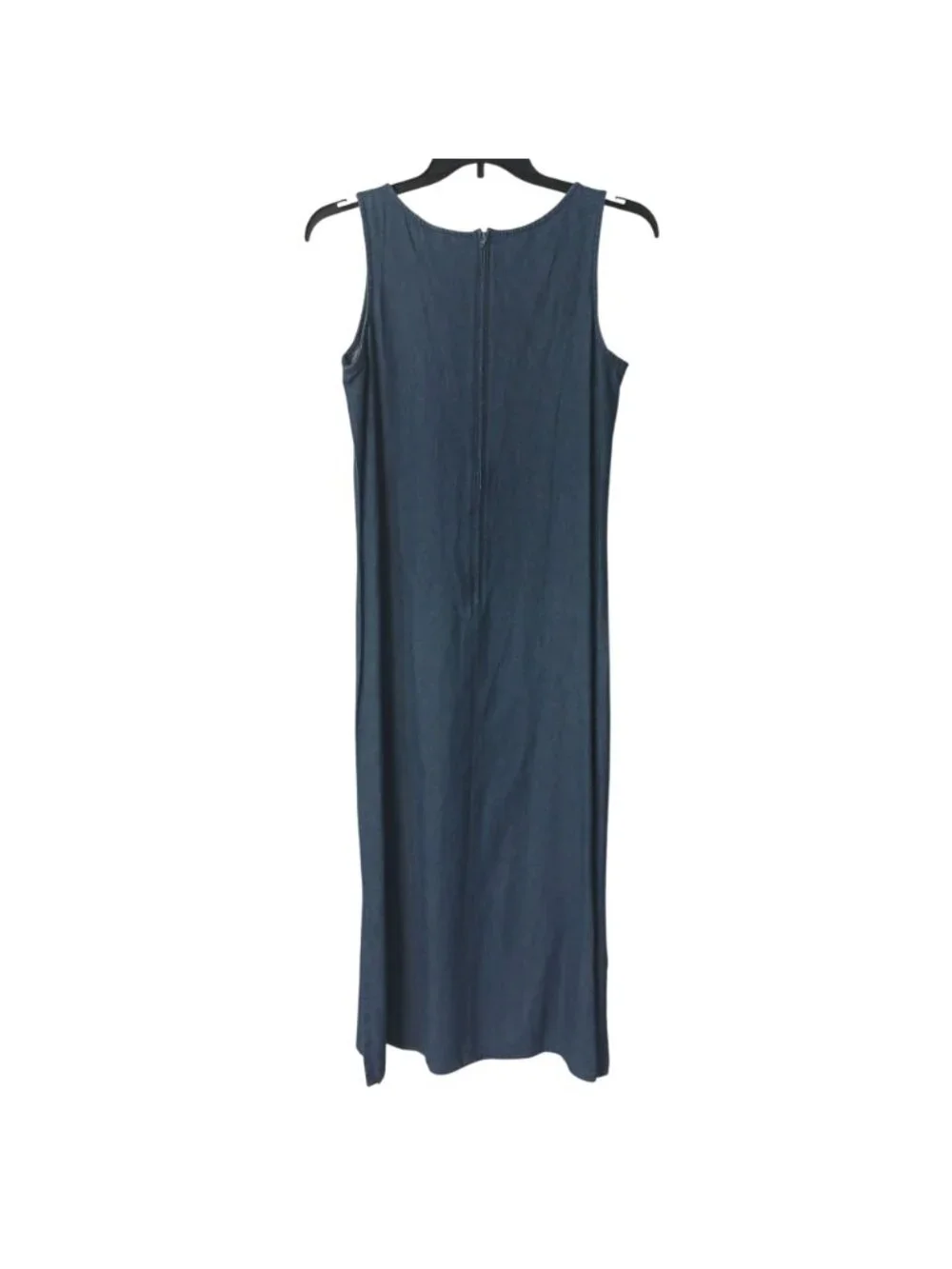 Excitation Womens Sz M Denim 2-Pc Set Sleeveless Back Zipper Dress w/ Jacket C17 - Picture 5 of 12